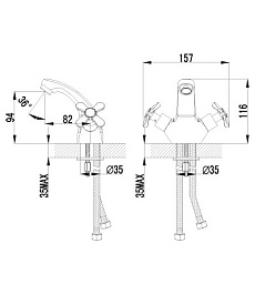 Lemark Смеситель "Partner LM6546C" для раковины – фотография-2