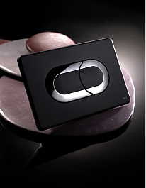 OLI Кнопка смыва Salina черная-хром – фотография-2