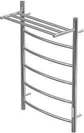 Point Полотенцесушитель электрический Афина П6 500x800 PN04858P хром – фотография-1