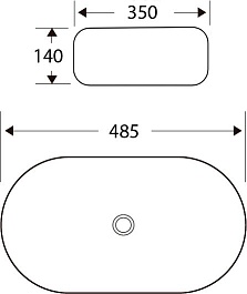 Esbano Раковина накладная Coral 48.5 белая – фотография-3