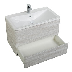 BelBagno Тумба с раковиной Albano 90 подвесная Rovere Vintage Bianco – фотография-4