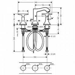 Hansgrohe Смеситель Metropol Classic 31306000 для раковины – фотография-2