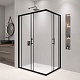 RGW Душевой уголок Passage PA-146B 100x90 профиль черный стекло прозрачное – картинка-10