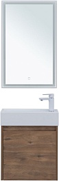 Aquanet Мебель для ванной Nova Lite 50 подвесная дуб рустикальный – фотография-1