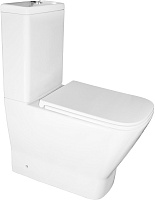 Azario Унитаз-компакт Joy AZ-2168-UQ3 безободковый с бачком с сиденьем микролифт белый