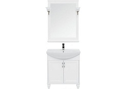 Aquanet Тумба с раковиной Валенса NEW 75 белый – фотография-4