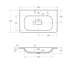 Cezares Мебельная раковина Relax 80 белая матовая – фотография-4