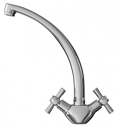 Mixline Смеситель для кухни 1/2 керамический ML09-032 хром – фотография-3