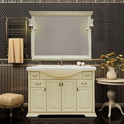 Opadiris Зеркало для ванной Риспекто 120 слоновая кость – фотография-2