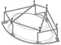 Santek Монтажный комплект Канны 150х150 – фотография-1