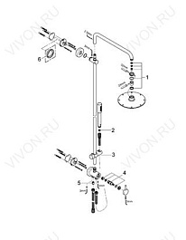 Grohe Душевая система "Rainshower System 210 27058000" – фотография-3