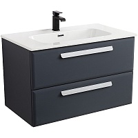 Cezares Тумба с раковиной Eco Cer-N 80 grafito CZR-8095-80 ручки сатин