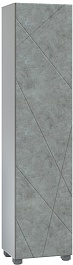Vigo Шкаф пенал Geometry 450 белый/бетон – фотография-1
