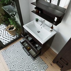 Бриклаер Тумба для умывальника Чили 70 венге – фотография-4