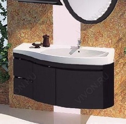 Aquanet Тумба с раковиной Опера 2-115 R черная (169655) – фотография-2