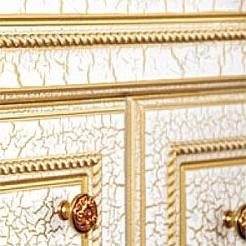 Misty Мебель для ванной Fresko 120 белая краколет – фотография-3