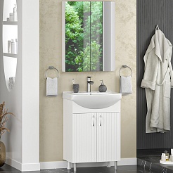 Misty Мебель для ванной Изео 60 белая – фотография-1