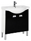 Aquanet Тумба с раковиной "Адель 80" черная – картинка-11
