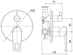 Iddis Смеситель для душа Runo RUNSB00i67 встраиваемый – фотография-3