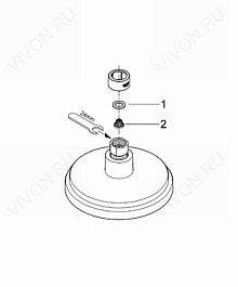 Grohe Верхний душ "Rainshower Cosmopolitan 160 27134000" – фотография-3