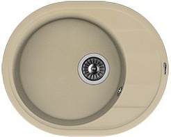 Florentina Мойка гранитная Родос 580 с крылом бежевый – фотография-1