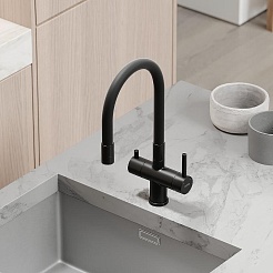 Sancos Смеситель для кухни Lucia SC4004MB матовый черный – фотография-4