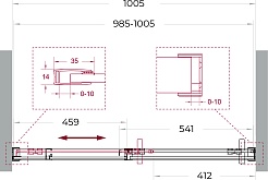 BelBagno Душевая дверь в нишу Soft Close-1 SOFT_CLOSE-1-BF-1-100-C-Cr 100x200 профиль хром стекло прозрачное – фотография-11