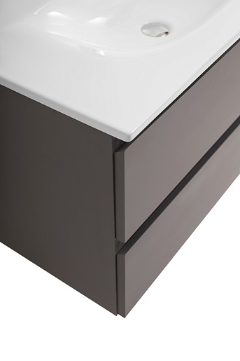 BelBagno Тумба с раковиной Kraft 100 подвесная Темно-Серый матовый с раковиной BB-8099-100 – фотография-6