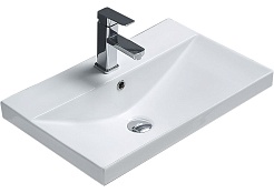 Velvex Тумба с раковиной Edge 60.1Y белый глянец – фотография-9