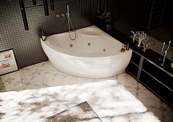 Aquatek Акриловая ванна Галатея 135x135 с экраном – фотография-3