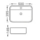 Aquatek Накладная раковина Вега AQ5506-MW матовая белая – фотография-4
