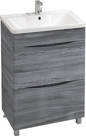 Водолей Мебель для ванной Adel 70 лиственница структурная контрастно-серая – фотография-2