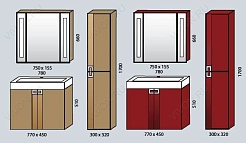  Мебель для ванной "Point 80" капучино – фотография-6