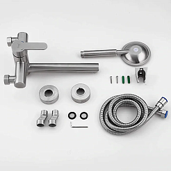 Frap Смеситель для ванны H801 F32801 сатин – фотография-4