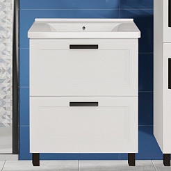 ASB-Mebel Тумба с раковиной София 60 белая матовая – фотография-2