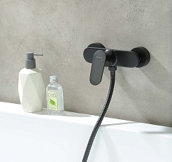 Aquatek Смеситель для душа Ника AQ1860MB черный матовый – фотография-3