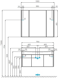 Акватон Мебель для ванной Беверли 100 – фотография-14