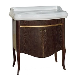 Misty Мебель для ванной Агата 80 орех – фотография-7