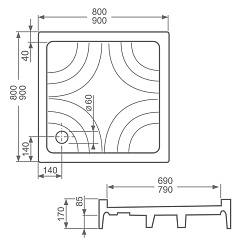 Roltechnik Душевой поддон "COLA-P 900" – фотография-2