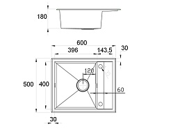 Zorg Кухонная мойка Steel Hammer Diva SH X 6050 – фотография-2