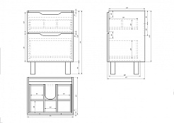 Dreja Тумба с раковиной Q Plus 60 напольная – фотография-3