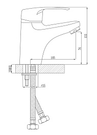 Rossinka Смеситель "F40-11" для раковины – фотография-2