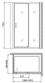 Gemy Душевой уголок Sunny Bay S28191E-A80 – фотография-3