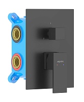 Aquatek Встраиваемый смеситель для душа и ванны Либра AQ1647MB матовый черный