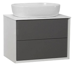 Cezares Тумба с раковиной Bellagio 70 grigio nuvola столешница 50185 раковина 50179 – фотография-1