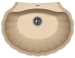 Florentina Мойка гранитная Гребешок бежевый – фотография-1