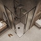 Grossman  Душевой уголок Galaxy 90x90x195 профиль черный матовый стекло шиншилла – фотография-17