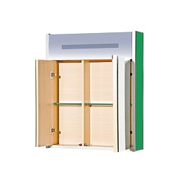 Misty Зеркало-шкаф для ванной Джулия 65 зеленый – фотография-2