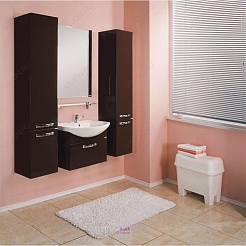 Акватон Тумба с раковиной "Ария 65" коричневая – фотография-3