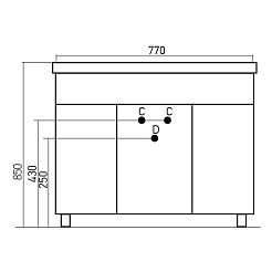 Mixline Мебель для ванной Сальери 80 – фотография-4